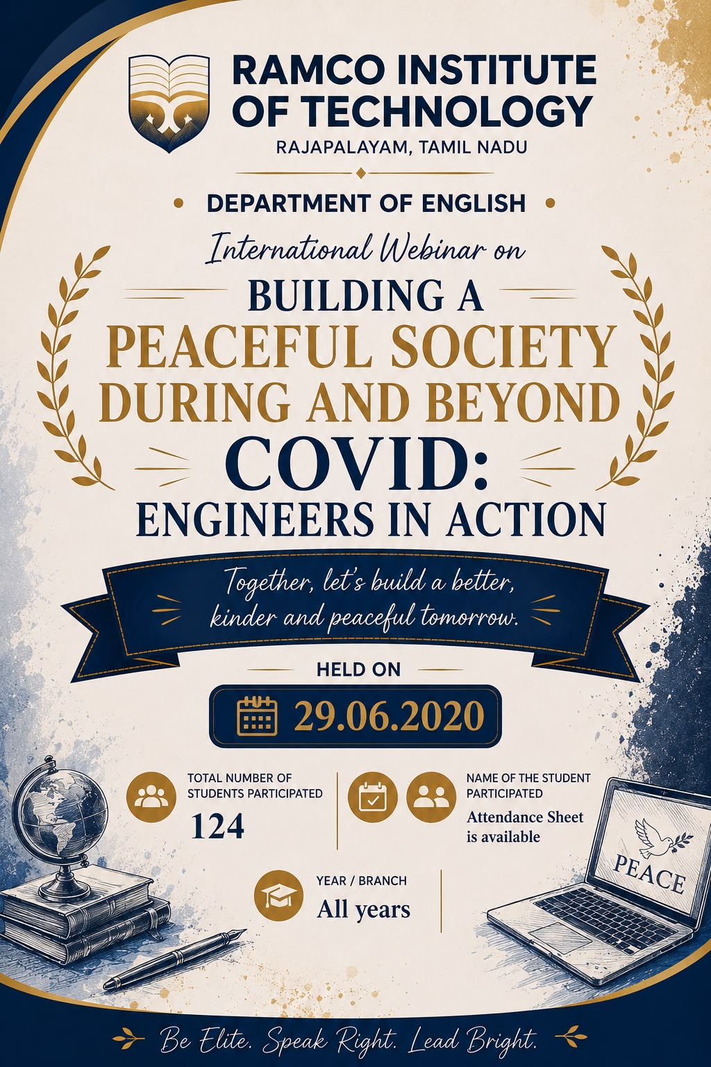 webinar on building a peaceful society